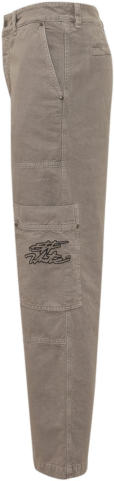 26SS 오프화이트 스트레이트 팬츠 OMCF04ES26FAB0012050 TAUPE - OFF WHITE