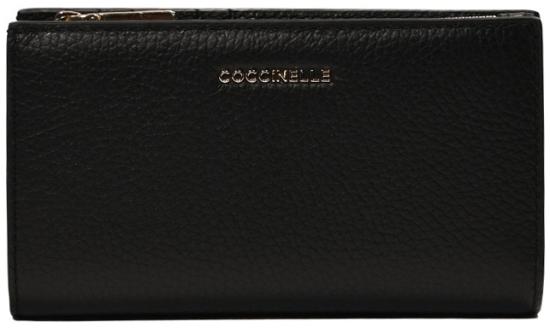 26SS 코치넬리 메탈릭 라지 월렛 E2MW511F101001 BLACK