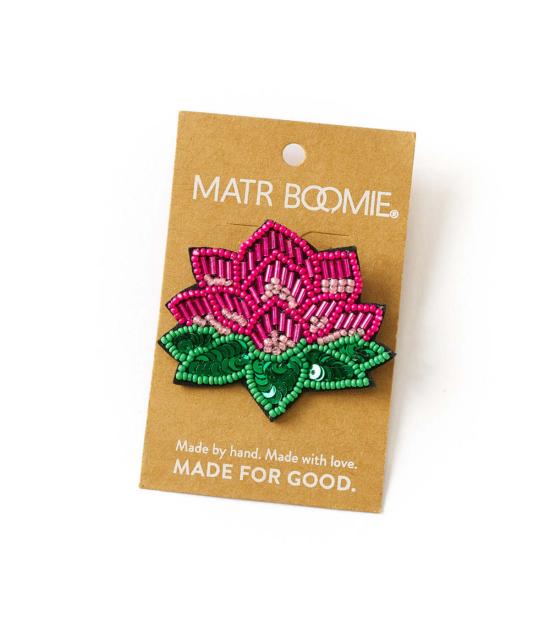  마트르 부미 브로치 Matr Boomie Bala Mani 비즈 로터스  핀 - MATR BOOMIE