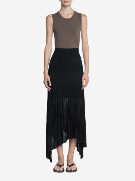 마리아 맥마누스 롱 스커트 시스루 플리츠 - MARIA MCMANUS