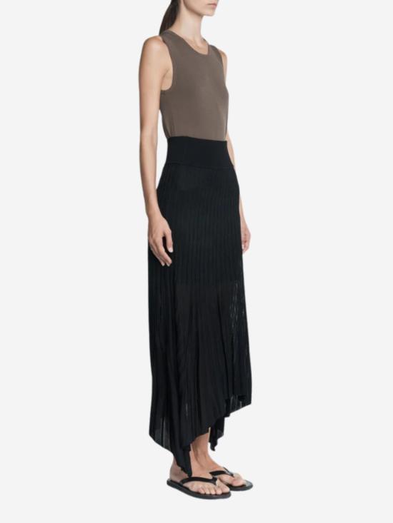  마리아 맥마누스 롱 스커트 시스루 플리츠 - MARIA MCMANUS