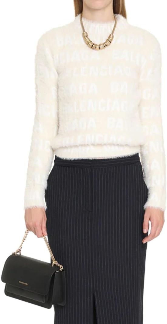  발렌시아가 스웨터 769027T62309002 WHITE - BALENCIAGA