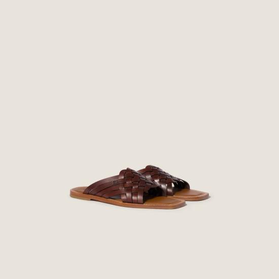26SS 미우미우 뮬/슬리퍼 5XX6783ZN8F0201 F A015 Brown - MIU MIU