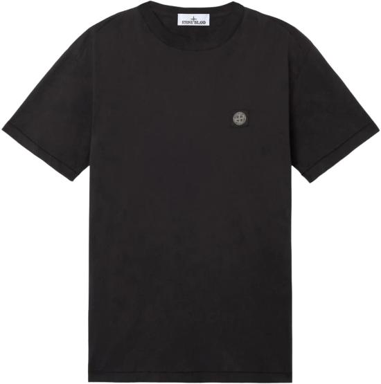 26SS 스톤 아일랜드 반팔 티셔츠 2100027S0013V0001 BLACK