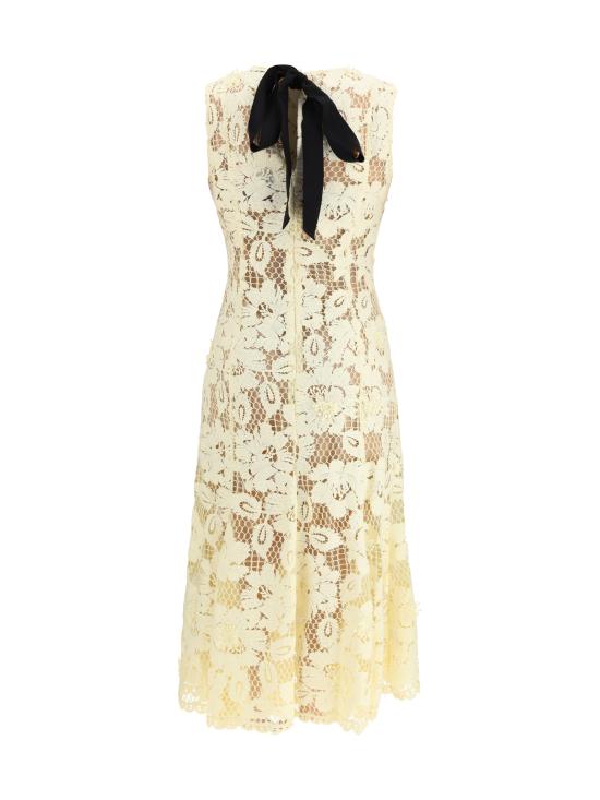 26SS 셀프 포트레이트 롱 원피스 SS26094MY YELLOW - SELF PORTRAIT