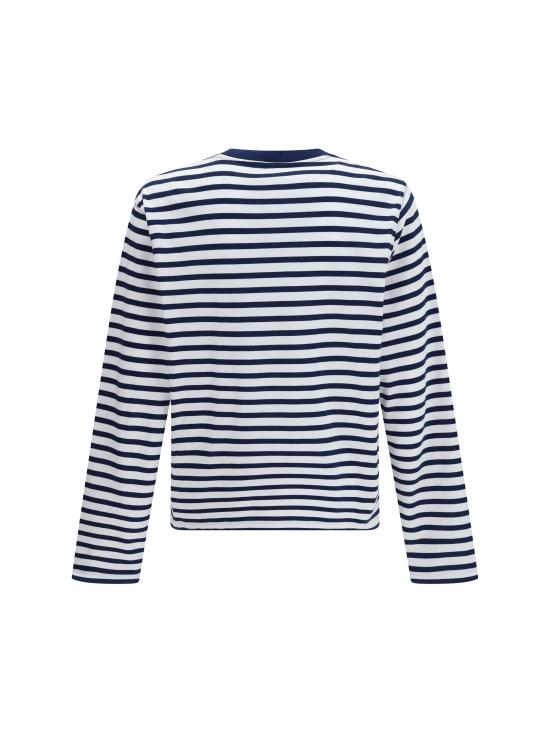 26SS 아미 코튼 롱 슬리브 마리네르 아미 드 하트 티셔츠 UTS375JE0210 A044 BLUE - AMI