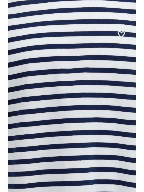 26SS 아미 코튼 롱 슬리브 마리네르 아미 드 하트 티셔츠 UTS375JE0210 A044 BLUE - AMI