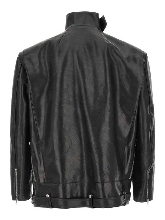 26SS 릭 오웬스 가죽 자켓 RU01F2773LGB09 Black - RICK OWENS