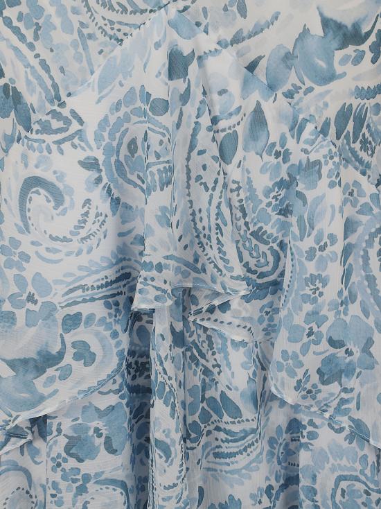 26SS 랄프 로렌 롱 원피스 253P08924 001 WHITE BLUE - RALPH LAUREN