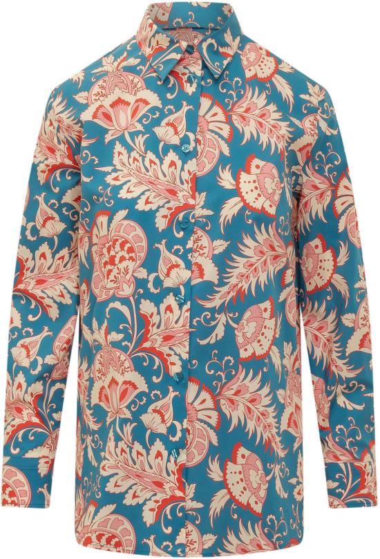 26SS 에트로 블라우스 WRIA001399SAEI6X0882 CYAAN