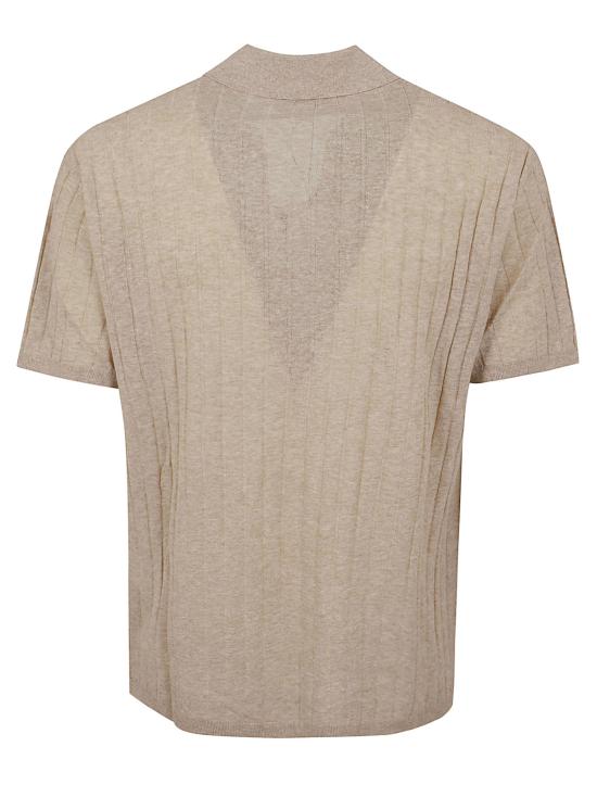 26SS 메종키츠네 폴로 티셔츠 QM00203KT1198 0430 MIST BEIGE - MAISON KITSUNE