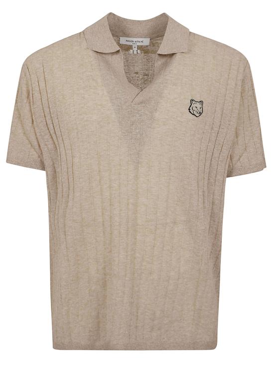 26SS 메종키츠네 폴로 티셔츠 QM00203KT1198 0430 MIST BEIGE
