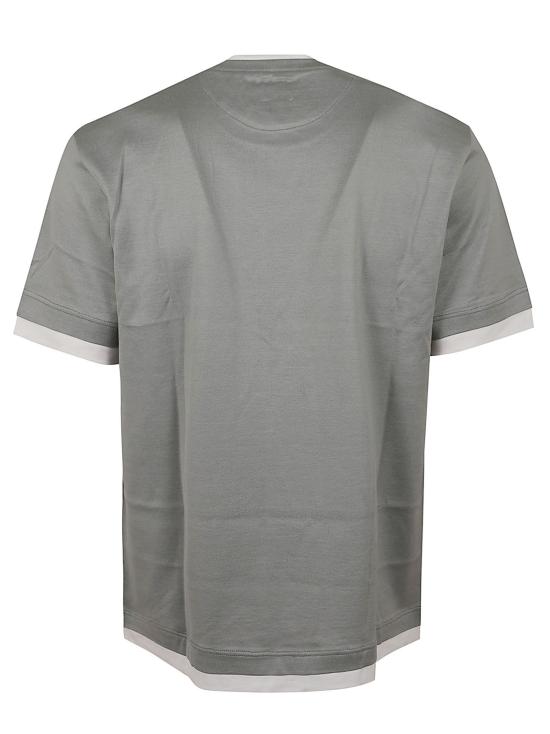 26SS 일레븐티 탑 M75TSHM01 TES0M238 08 01 DENIM E BIANCO - ELEVENTY