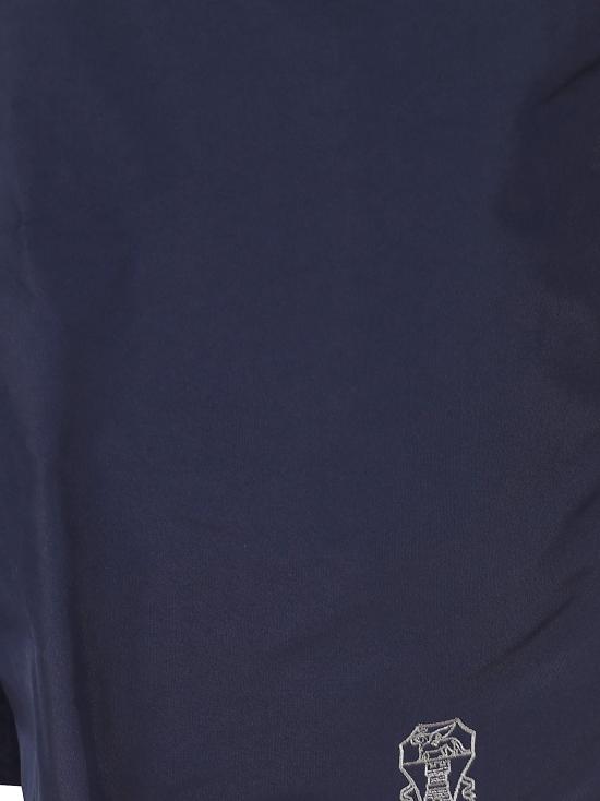 26SS 브루넬로 쿠치넬리 로고 스윔 팬츠 MW817043 CBA17 NAVY GRIGIO CHIARO - BRUNELLO CUCINELLI