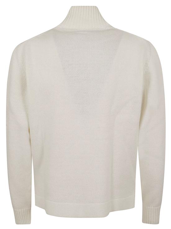 26SS 씨피 컴퍼니 집업 니트 20CMKN092A 110058A 103 GAUZE WHITE - C.P. COMPANY