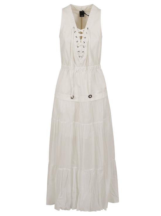 26SS 핑코 롱 원피스 106822 A3AX Z05 BIANCO BIANCANEVE