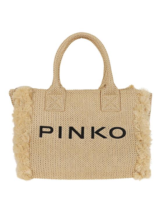 26SS 핑코 토트백 106673 A39Y HZ3Q PAGLIA NERO ANTIQUE GOLD