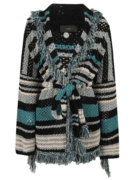 26SS 알라누이 가디건 LWHB064R26KN I012 1084 BLACK MULTICOLOR