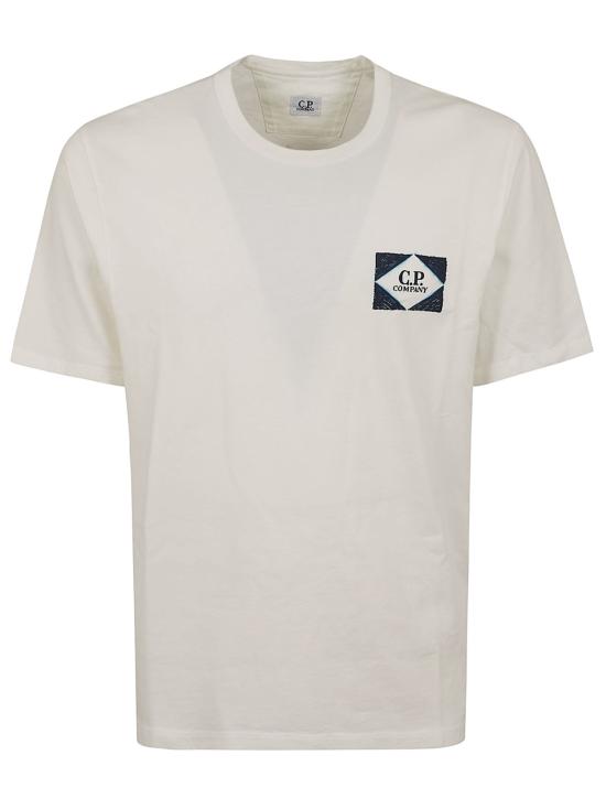 26SS 씨피 컴퍼니 반팔 티셔츠 20CMTS267A 110656W 103 GAUZE WHITE