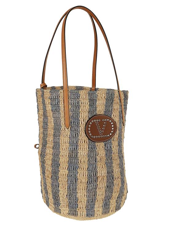 26SS 발렌티노 가라바니 토트백 WB0R37 UHK C8C NATURALE AZZURRO NATURAL CAMEL SELLERIA - VALENTINO GARAVANI