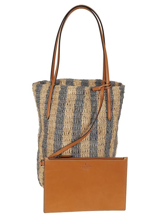 26SS 발렌티노 가라바니 토트백 WB0R37 UHK C8C NATURALE AZZURRO NATURAL CAMEL SELLERIA - VALENTINO GARAVANI