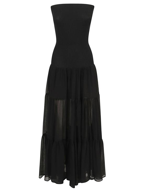 26SS 핑코 롱 원피스 107015 A3D1 Z99 NERO LIMOUSINE