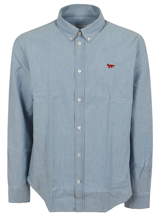 26SS 메종키츠네 데님 셔츠 QM00426WC5006 0434 PURE BLUE