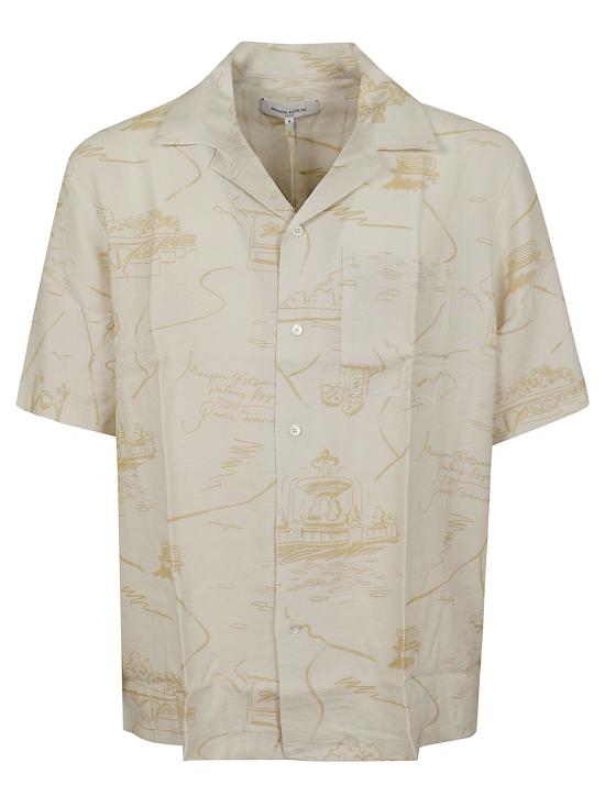 26SS 메종키츠네 반팔 셔츠 QM00404WW9103 0522 NOBLE BEIGE