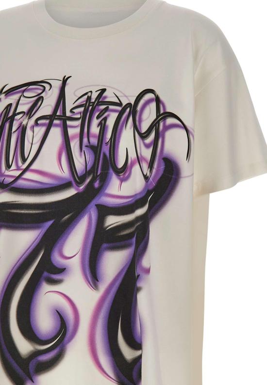 26SS 디 아티코 반팔 티셔츠 260WCT00353JJJ025GR445 WHITE - THE ATTICO