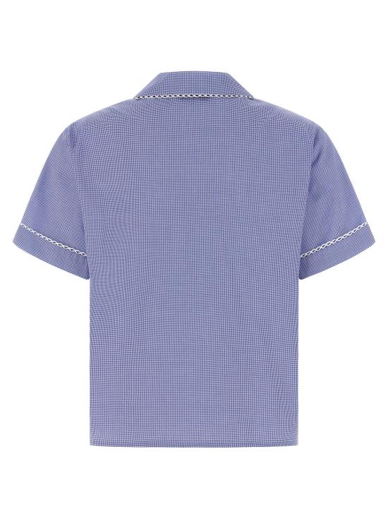 26SS 미우미우 깅엄 셔츠 MK2016SOOO187GF0AZ1 Blue - MIU MIU