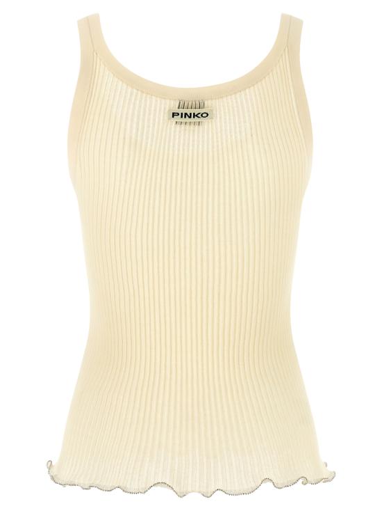 26SS 핑코 민소매 티셔츠 106323A343C14 Beige - PINKO