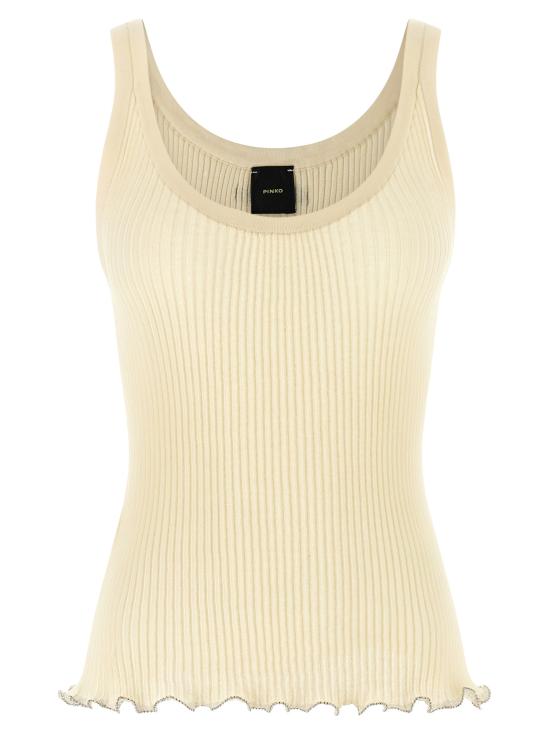 26SS 핑코 민소매 티셔츠 106323A343C14 Beige