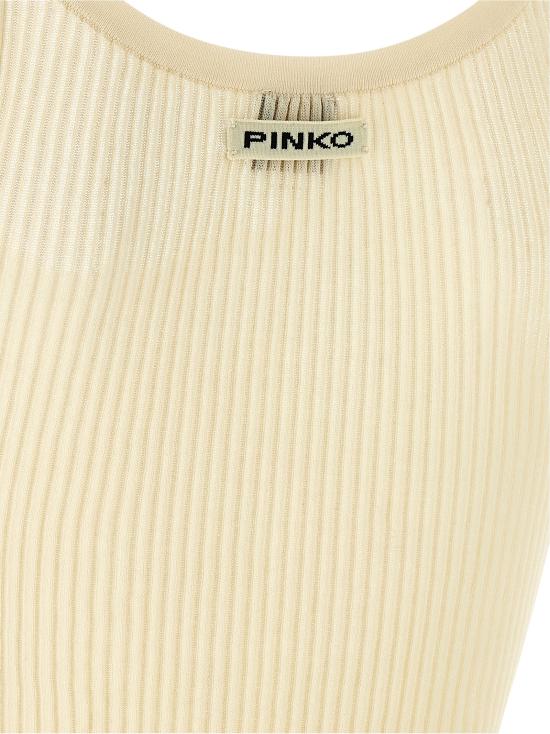 26SS 핑코 민소매 티셔츠 106323A343C14 Beige - PINKO