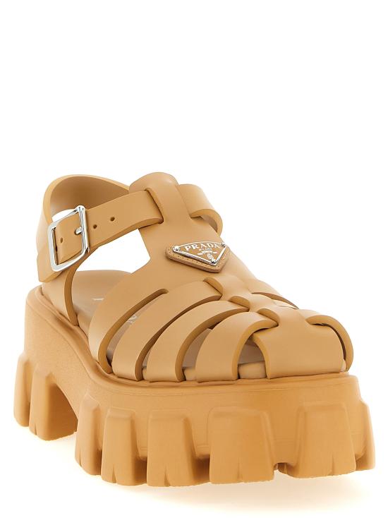 26SS 프라다 러버 샌들 1X853MFDD553LKKF0346 Beige - PRADA