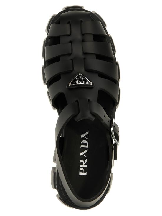 26SS 프라다 러버 샌들 1X853MFDD553LKKF0002 Black - PRADA