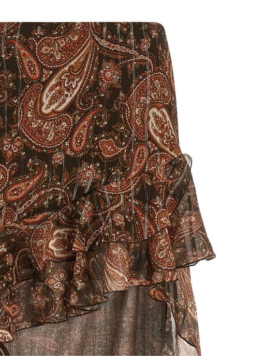 26SS 안다마네 롱 스커트 TM190338BTNV143PASLEY Brown - ANDAMANE