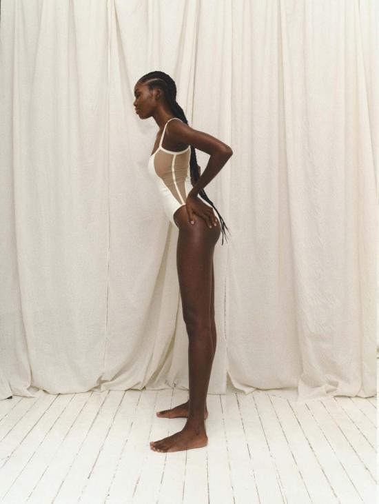  마이 쁘띠 원피스 수영복 케이트 바디수트 아이보리 - MAI PETIT