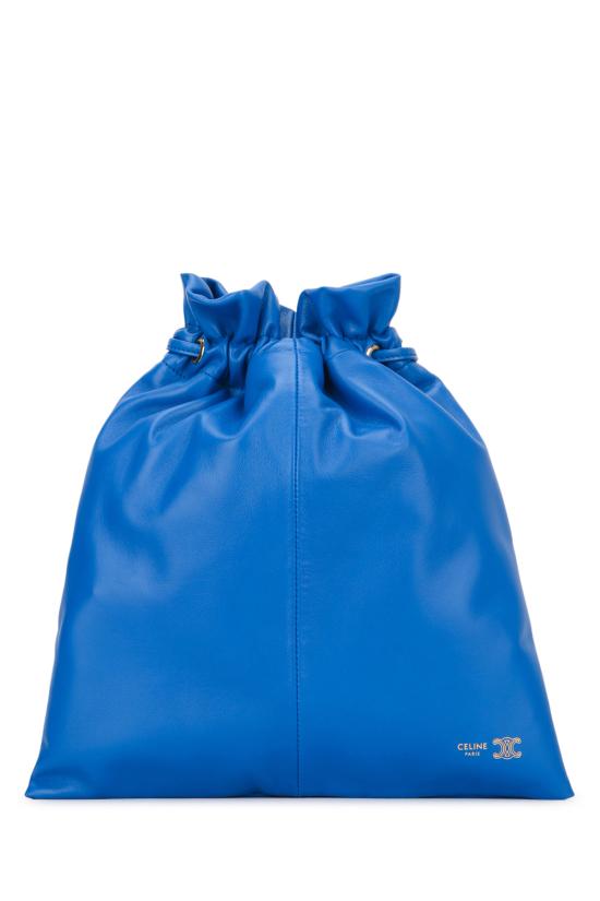 26SS 셀린느 스몰 크리스탈 램스킨 파우치 123662J79 07QH ULTRABLUE