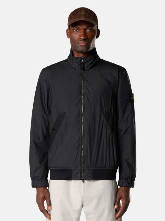 26SS 스톤 아일랜드 크링클 랩스 NY 자켓 윈드 레지스턴스 앤 안티 드롭 L1S154100111 S0A23 V0029 BLACK - STONE ISLAND