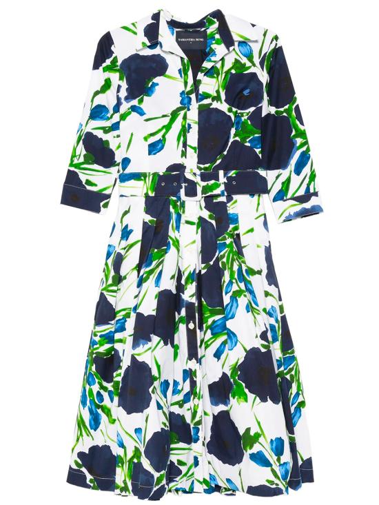 26SS 사만다 성 롱 원피스 AUDREY LONG DRESS WHITE INDIGO