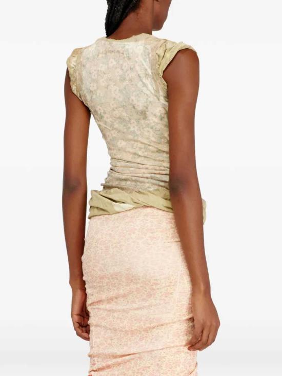 26SS 디젤 T-ORY 블리치드 이펙트 레이어드 탑 A229450IFBA 7FYA - DIESEL