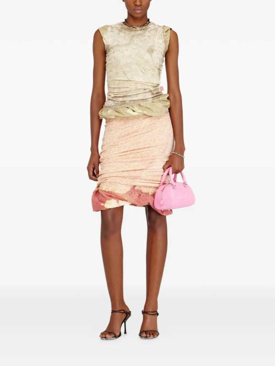 26SS 디젤 O-PALE 플러피 헴 트리티드 더블 레이어 스커트 A229400IFBA 38WA - DIESEL