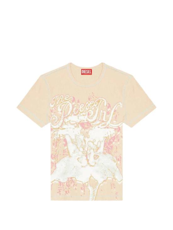 26SS 디젤 T-브렌다 애니멀리어-프린트 탑 A236820PFBE 34VA