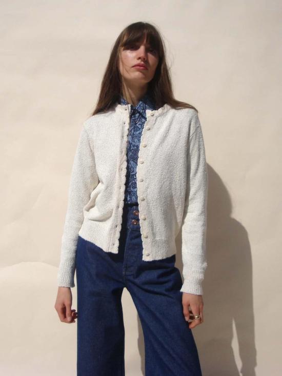  엠마 로스코프 가디건 피스테 카디건 크림 - EMMA ROTHKOPF