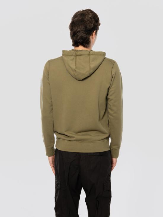 26SS 스톤 아일랜드 오가닉 코튼 플리스 레귤러핏 집업 후드 스웨트셔츠 L1S15 6100061 S0051v005g - STONE ISLAND