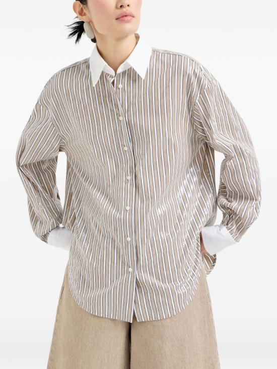 26SS 브루넬로 쿠치넬리 셔츠 MH749MX306 C002 Nero - BRUNELLO CUCINELLI