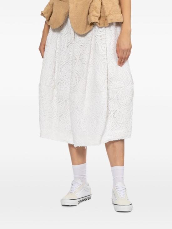 26SS 꼼데가르송 미디 스커트 GQS016 0511 Bianco - COMME DES GARCONS