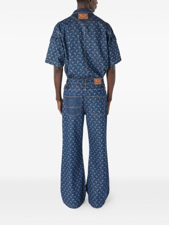 26SS 마린세르 반팔 셔츠 MSI062A RDEN0002BL80 Blu - MARINE SERRE