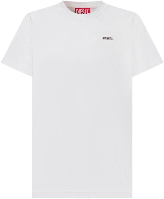 26SS [키즈] 디젤 티셔츠 J027710CATMK100 WHITE