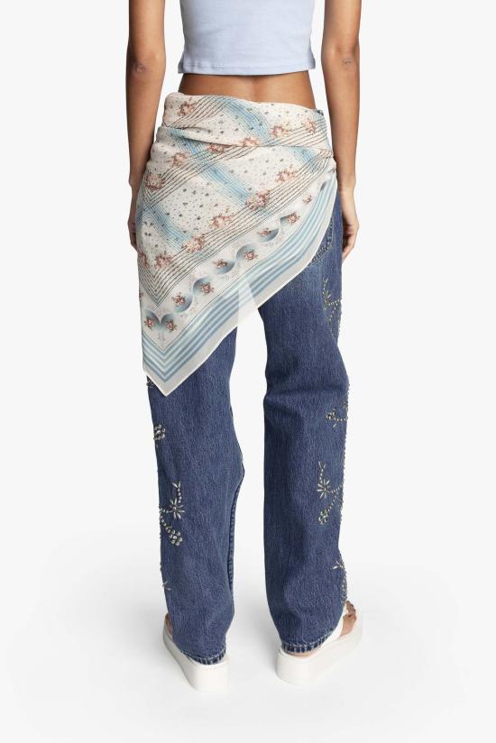  안나 수이 머플러/스카프 헤리티지 스카프 프린트 시폰 스퀘어 스카프 - ANNA SUI